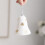 Christmas Bell Pendant 7 cm White Silver Decor 4