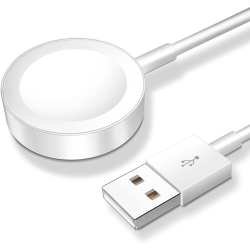 Cable magnético de carga rápida para Apple Watch (1 metro, blanco)