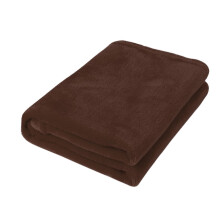 Ionze fleece blanket microfiber brown 50x70 cm