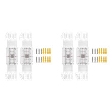 4X Wall Crack Monitoring Device Set Gauge with Hairline Cursor Redesigned Fixing Column Easy-to-Read Measurement Grid