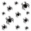 Halloween Spider Wall Stickers Black 36pcs 1
