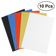 Folhas de papel brilhante Kuyiluo A4 para artesanato, 10 unidades