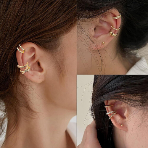 Jstyle Adjustable Ear Cuff Set for Women 9 Pcs 2