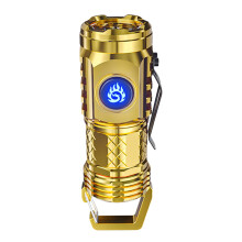 Harliver LED flashlight rechargeable USB zoomable pocket