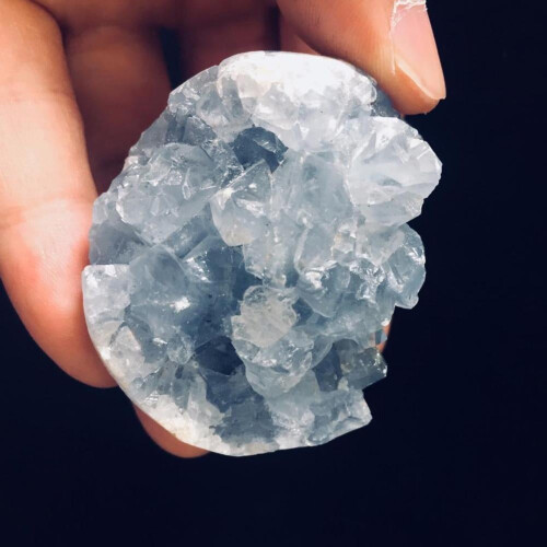 Sky Blue Celestite Crystal Cluster Natural Mineral Specimen 2
