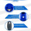 USB Rechargeable LED Safety Lights Blue 2 Pack 7