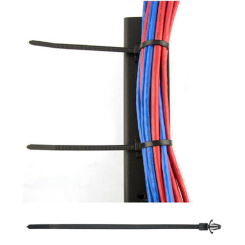 Car cable tie clamp zip tie wrap push rivet clip 100 pcs 1