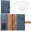 A6 leather notebook with 12 zipper pockets 1
