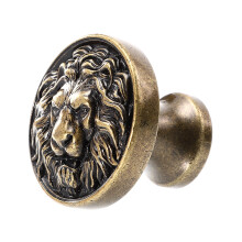 Haust lion head cabinet handle 1 pc