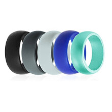 HeeHom silicone wedding rings unisex 5-pack