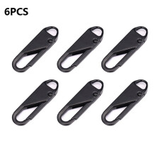 Zipper Pull Replacement Kit Metal Slider Tabs 6 Pieces