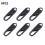Zipper Pull Replacement Kit Metal Slider Tabs 6 Pieces 1