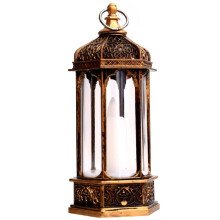 Christmas hexagon lantern vintage single candle