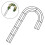Wire Wreath Frame Iron Floral Craft Ring 30cm 8
