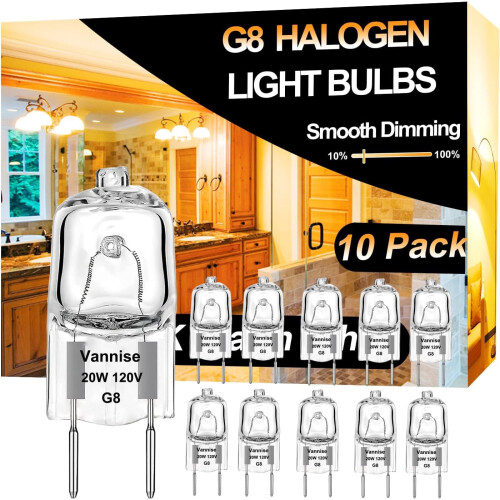 HeeHom G4 halogen bulb 12V 10W 2800K 10-pack