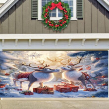Christmas sledding background cloth 1 piece