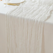 Cheesecloth Table Runner Sage Green 10 ft