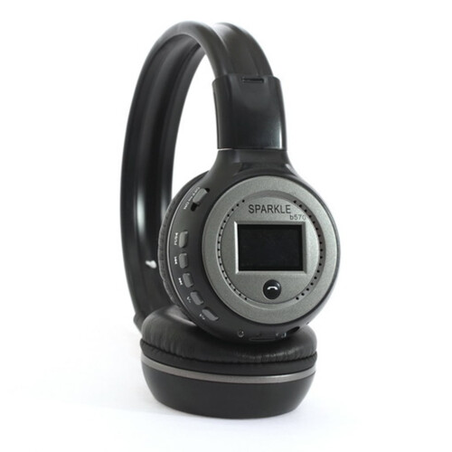 ZEALOT B570Γκρι στερεοφωνικά ακουστικά Bluetooth HiFi με FM