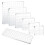 Acrylic stamp blocks clear craft set 7 pieces with grid 1