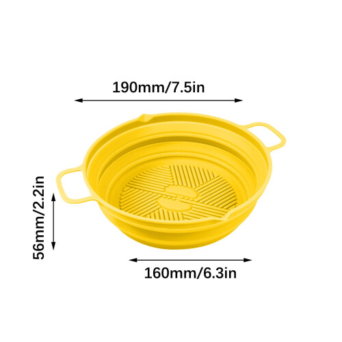 Rungungde silicone baking tray 7.5 inch foldable food-grade 2
