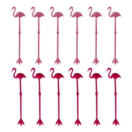 Haust flamingo stirring rods plastic 12 pcs