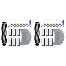 2 Set for Koblenz R-901 Roller Side Brush Hepa Filter Mop Cloths Rag Robot Vacuums Accessories Replacement Spare Part