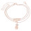 Alloy Pineapple Star Double-Layer Anklet 1
