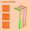 Wileqep disposable bendable neon drinking straws 125 per 2