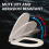 Round Toilet Seat Soft Close Durable Plastic 1 Pack 8