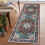 Runner Rug Red 2' x 6' Vintage Boho Floral Low Pile 1