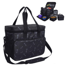 Pet Travel Shoulder Bag for Dog Food and Carrier Organizer