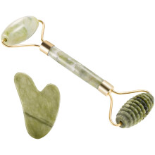 Jade Roller Set Natural Facial Massager for Face Eyes Neck