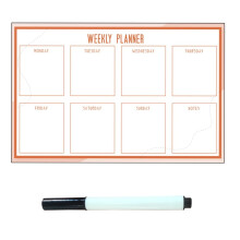 Weekly Planner Whiteboard 30x40cm Wall Mounted