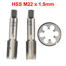 HSS metric thread tap and die set M22 x 1.5mm