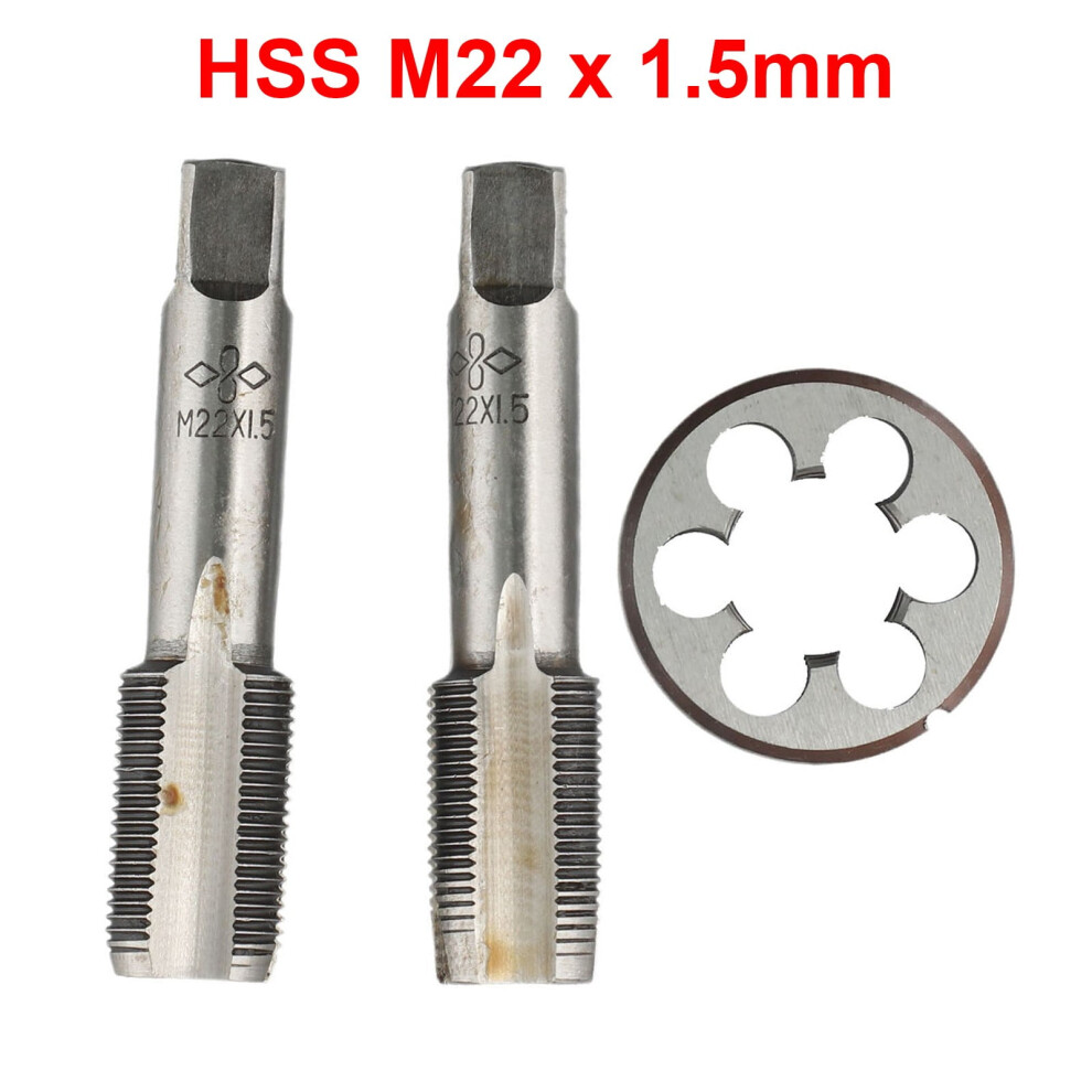 Hss Metric Thread Tap And Die Set M22 X 1.5Mm 9314556439445