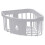 Shower Caddy Corner Suction Wall Mount Plastic 1 Pack 1