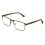Men's Premium Rectangular Metal Optical Frames 144mm +1.25 2