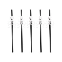 Harliver Halloween reusable plastic straws set 5 pcs