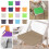 Outdoor chair cushion square with strap 1 piece 6