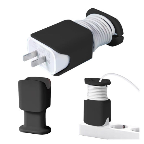Silicone Charger Protector with Cord Wrap 2 Pack