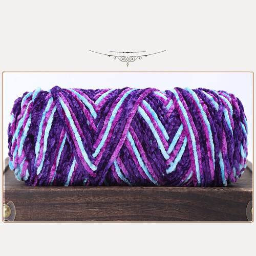 Soft Chenille Yarn for Crocheting and Knitting, 100g