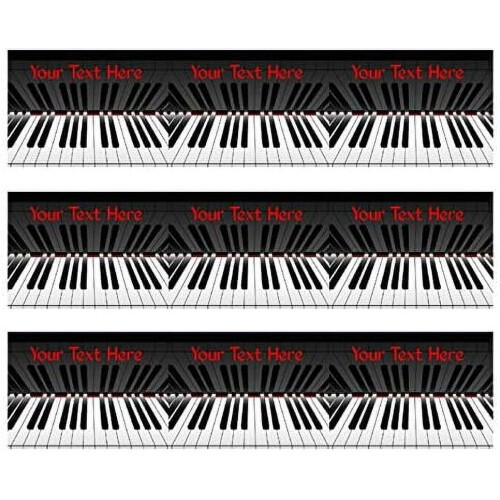 Piano Strips 2.5 x 10.5 inches 3 pieces per sheet