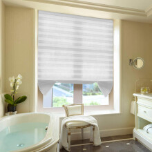 Temporary cordless pleated blinds white 90x180 cm