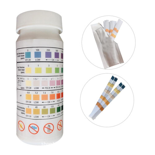 Pool Water Test Strips 5-in-1 pH Chlorine Hardness 50 pcs 1