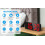 ORIA LED alarm clock with temperature display 6.5 inch red 5