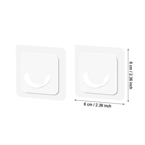 Shower Curtain Rod Holder Clear Tension Bracket 4PCS 2