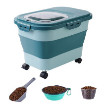Rice and Pet Food Storage Container Blue 30 lb 20 lb