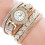 Damemode Casual Analog Quartz Dameur Rhinsten Armbåndsur 3