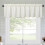 Kitchen Curtain Valance Waffle Weave Waterproof Light 1