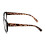 Women's oversized reading glasses clear lens oval leopard 4
